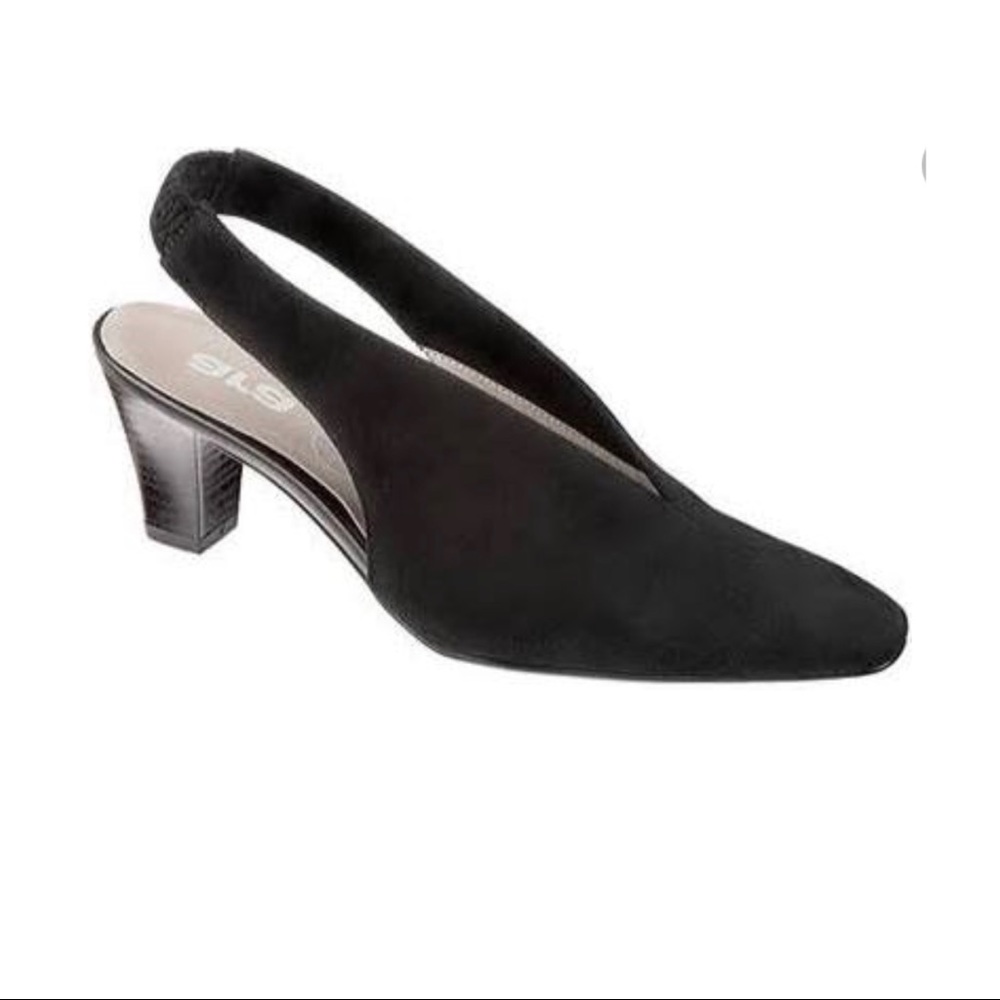 ara Mona 32886 Size 7.5 Black Kidskin Suede pumps